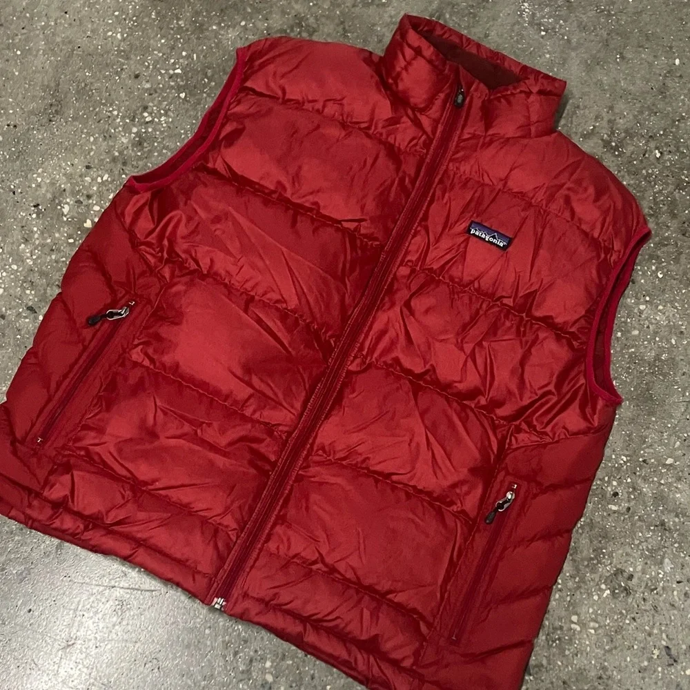 Vtg Patagonia Hi Loft Goose Down Insulated Vest Large - Picture 12 of 16